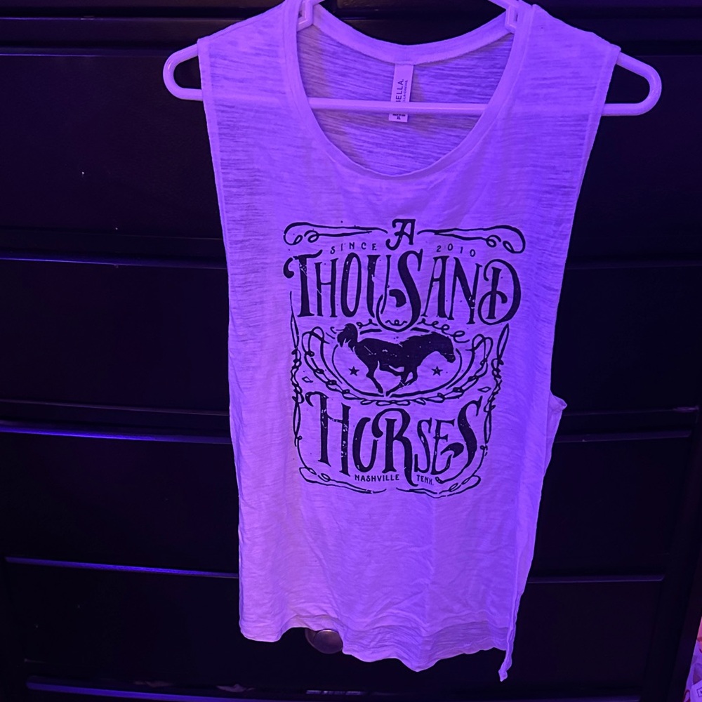 Bella Canvas White Graphic Tank Top